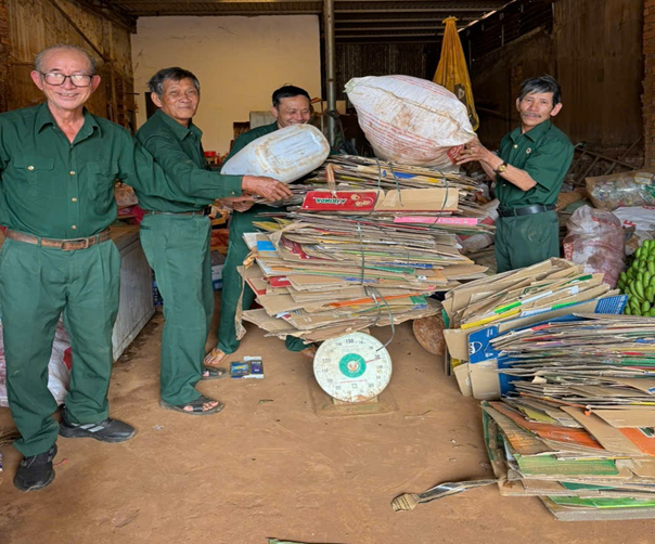 Hội Cựu chiến binh xã Krông Pắc triển khai mô hình, “Cựu chiến binh đổi phế liệu, xây dựng quỹ Nghĩa tình”